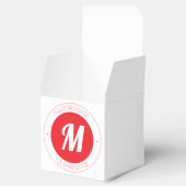 Benutzerdefinierbare Vorlage für Monogramm und Run Geschenkschachtel (Geöffnet)