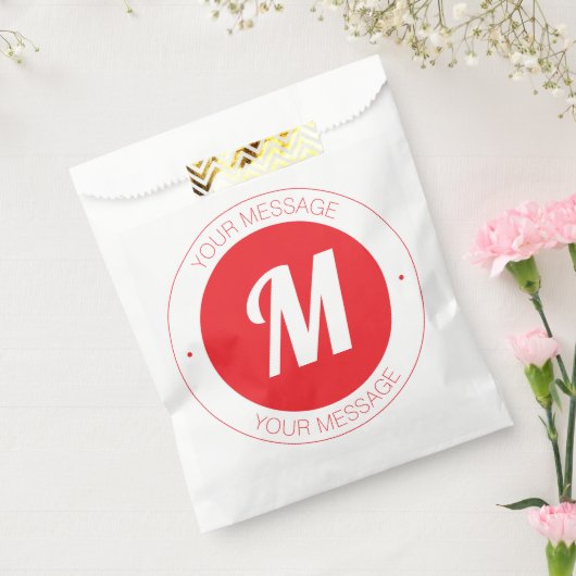Benutzerdefinierbare Vorlage für Monogramm und Run Geschenktütchen (Versiegelt)