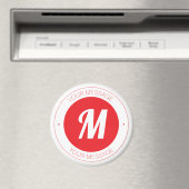 Benutzerdefinierbare Vorlage für Monogramm und Run Magnet (In Situ (Geschirrspüler))