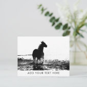Benutzerdefinierbare Vorlage für Pferdetiere Postkarte (Stehend Vorderseite)
