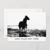 Benutzerdefinierbare Vorlage für Pferdetiere Postkarte (Vorne/Hinten)