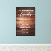 Benutzerdefinierbare wichtige Termine für die Fami Leinwanddruck (Insitu (Holzboden))