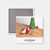 Benutzerdefinierbare WörterEye-Kühlschrank-Magnet Magnet (Vorderseite/Rückseite)