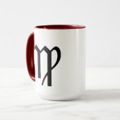 Benutzerdefinierbare Zodiac-Zeichen-Symbole Virgo- Tasse (Vorderseite Links)