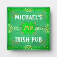 Benutzerdefinierbare Zuhause Bar Irish Pub Green