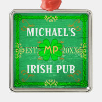 Benutzerdefinierbare Zuhause Bar Irish Pub Green