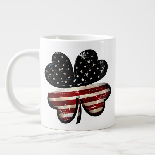 Benutzerdefinierbarer 20oz Irish American Jumbo-Tasse (Links)