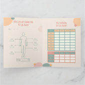 Benutzerdefinierbarer Ablaufverfolgungs-Tracker +  Karte (Innenseite)