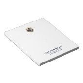 Benutzerdefinierbarer Name des legalen Logos Notizblock (angewinkelt)