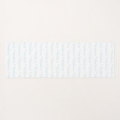 Benutzerdefinierbarer Name hellblau, doppelseitig Yogamatte (Rückseite (Horizontal))