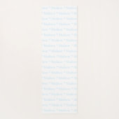 Benutzerdefinierbarer Name hellblau, doppelseitig Yogamatte (Rückseite)