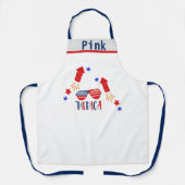 Benutzerdefinierbarer Name USA Flag Theme American Schürze (Vorderseite)
