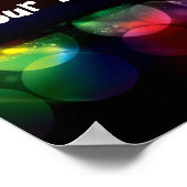 Benutzerdefinierbarer Neonkreis-Lichteffekt-Hinter Poster (Ecke)