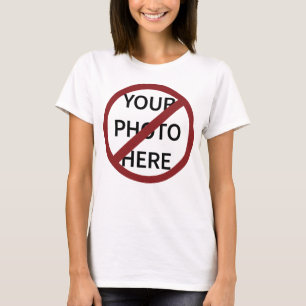 Benutzerdefinierbarer Roter Ban Circle No Symbol W T-Shirt