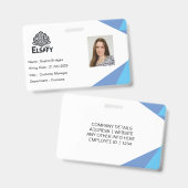 benutzerdefinierbares Abzeichen der Mitarbeiter-ID Ausweis (Vorder- & Rückseite)