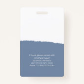 Benutzerdefinierbares Editierbares Color-ID-Abzeic Ausweis (Rückseite)