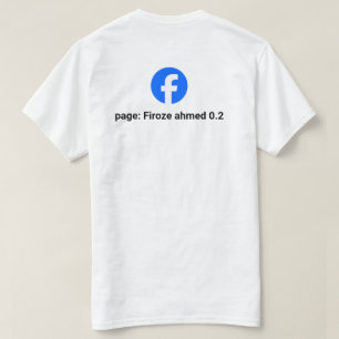 Benutzerdefinierbares Facebook-Seiten-Logo und -Na T-Shirt