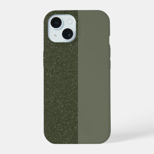 Benutzerdefinierbares Moss Green Noise iPhone 15 F Hülle