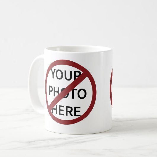 Benutzerdefinierbares rotes Ban-Symbol Kaffeetasse (Vorderseite Links)