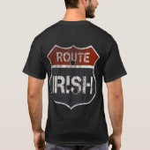 Benutzerdefinierbares "ROUTE IRISH SIGN" T-Shirt (Rückseite)