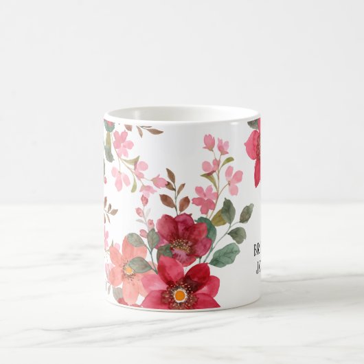 Benutzerdefinierbares zeitloses Rot Kaffeetasse (Mittel)