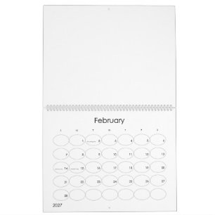 Benutzerdefiniert 11" L x 14,25" B Moderne Blasen Kalender