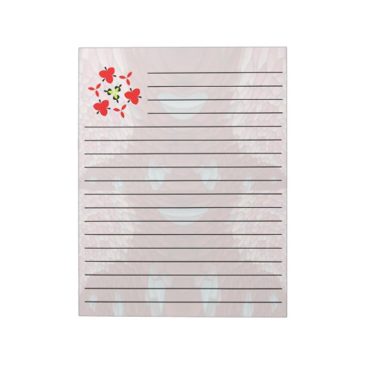 Benutzerdefiniert 11" x 8,5" Notepad - 40 Seiten Notizblock (Rotiert)