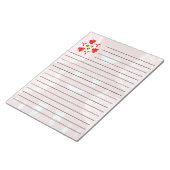 Benutzerdefiniert 11" x 8,5" Notepad - 40 Seiten Notizblock (angewinkelt)