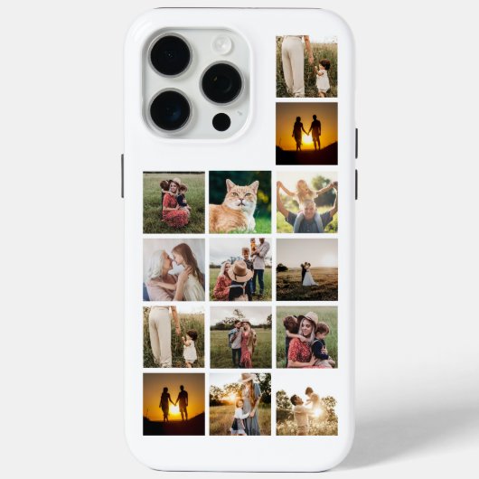 Benutzerdefiniert 14 FotoCollage Case-Mate iPhone Hülle (Rückseite)