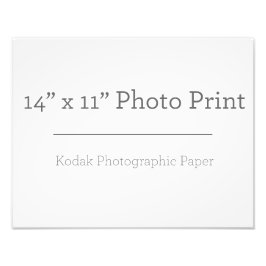 Benutzerdefiniert 14 x 11 Foto Print