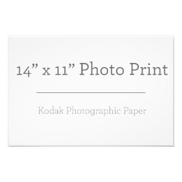 Benutzerdefiniert 14 x 11 Foto Print