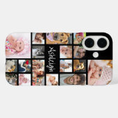 Benutzerdefiniert 17 Foto Collage Your Color Case-Mate iPhone Hülle (Rückseite (Horizontal))