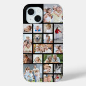 Benutzerdefiniert 18 Foto Collage Your Color Case-Mate iPhone Hülle (Rückseite)