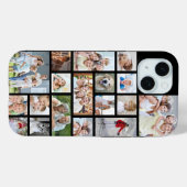 Benutzerdefiniert 18 Foto Collage Your Color Case-Mate iPhone Hülle (Rückseite (Horizontal))