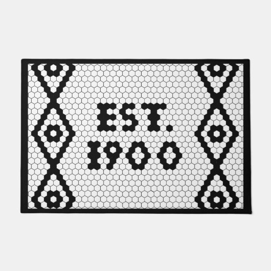 Benutzerdefiniert 1900 Hex Tile Doormat 2 Fußmatte (Vorderseite)