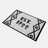 Benutzerdefiniert 1900 Hex Tile Fußmatte (Schrägansicht)