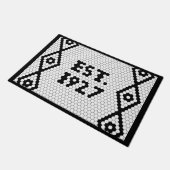 Benutzerdefiniert 1927 Hex Tile Doormat Fußmatte (Schrägansicht)