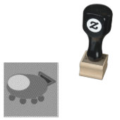 Benutzerdefiniert 1" x 1" Briefmarke aus Gummi, Fa Gummistempel (Stempel)