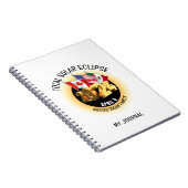 Benutzerdefiniert 2024 INSGESAMT SOLAR ECLIPSE-Fla Notizblock (Rechte Seite)