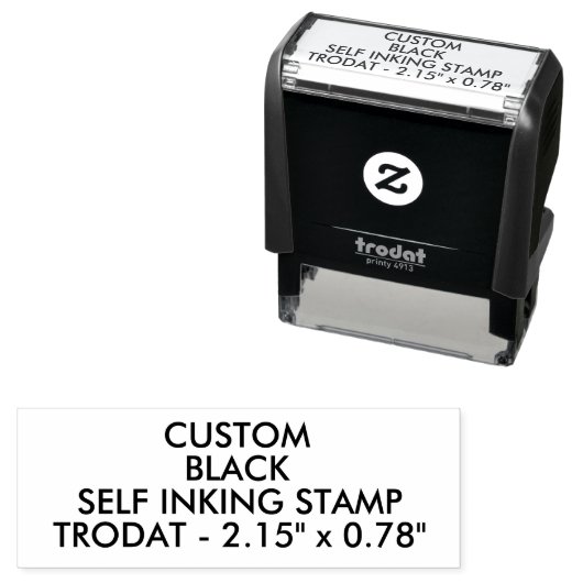 Benutzerdefiniert 2.15"x0.78" Trodat 4913 Selbstfa Permastempel (Beispiel)