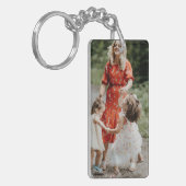 Benutzerdefiniert 2 Foto Doppelseitig Schlüsselanhänger (Vorderseite links)