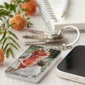 Benutzerdefiniert 2 Foto Doppelseitig Schlüsselanhänger (Vorderseite rechts)