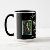 Benutzerdefiniert 2 Foto Gratulation Absolvent Abs Tasse (Links)