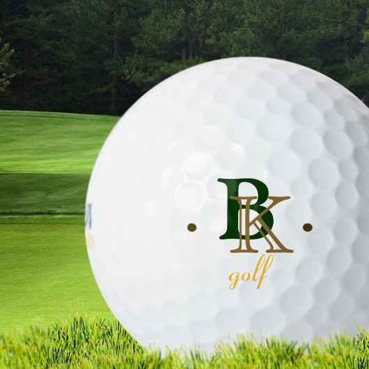 Benutzerdefiniert 2-Initials-Monogramm Golfball
