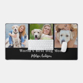 Benutzerdefiniert 3 Foto Hunde Mama Personalisiert Schreibtischunterlage (Tastatur & Maus)