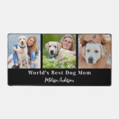 Benutzerdefiniert 3 Foto Hunde Mama Personalisiert Schreibtischunterlage (Vorderseite)