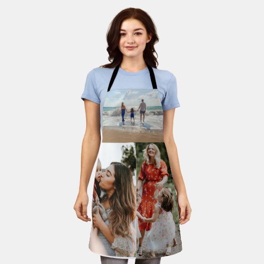 Benutzerdefiniert 3 Fotocollage Hinzufügen eines F Schürze (Getragen)