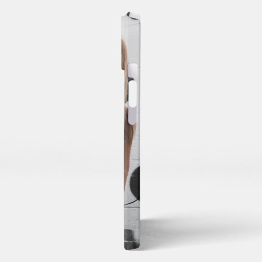 Benutzerdefiniert 3 Name und Zitat des Monogramms  iPhone Hülle (Linke Seite)