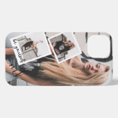 Benutzerdefiniert 3 Name und Zitat des Monogramms  iPhone Hülle (Rückseite (Horizontal))