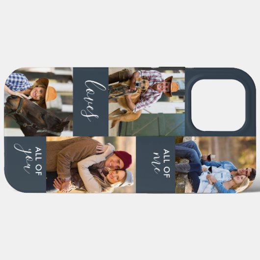 Benutzerdefiniert 4 Foto Alle Lieben von Ihnen Ver Case-Mate iPhone Hülle (Rückseite (Horizontal))